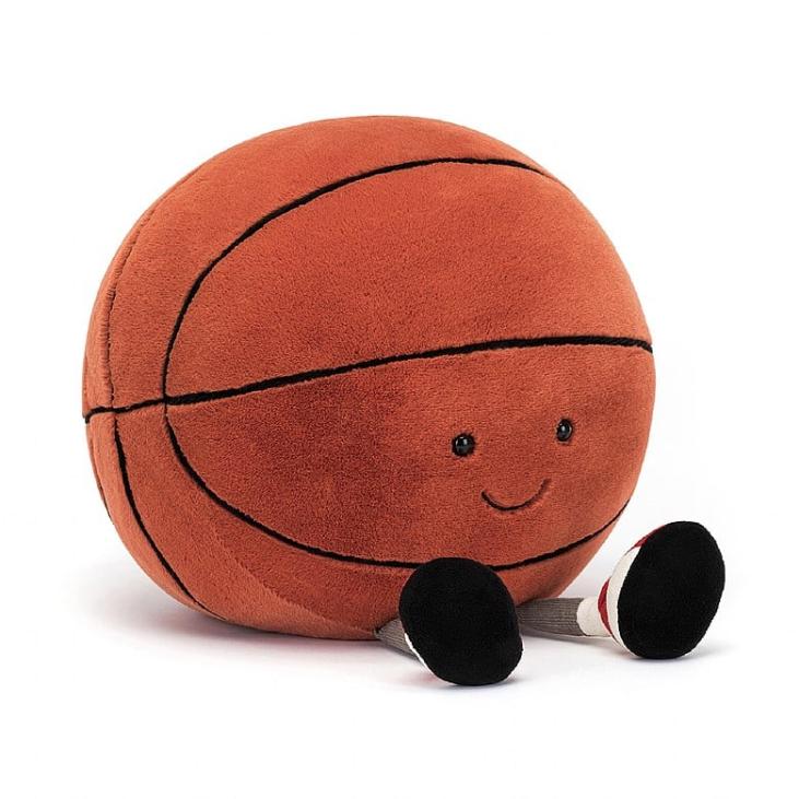 Peluche ballon de basketball amusant • Jellycat