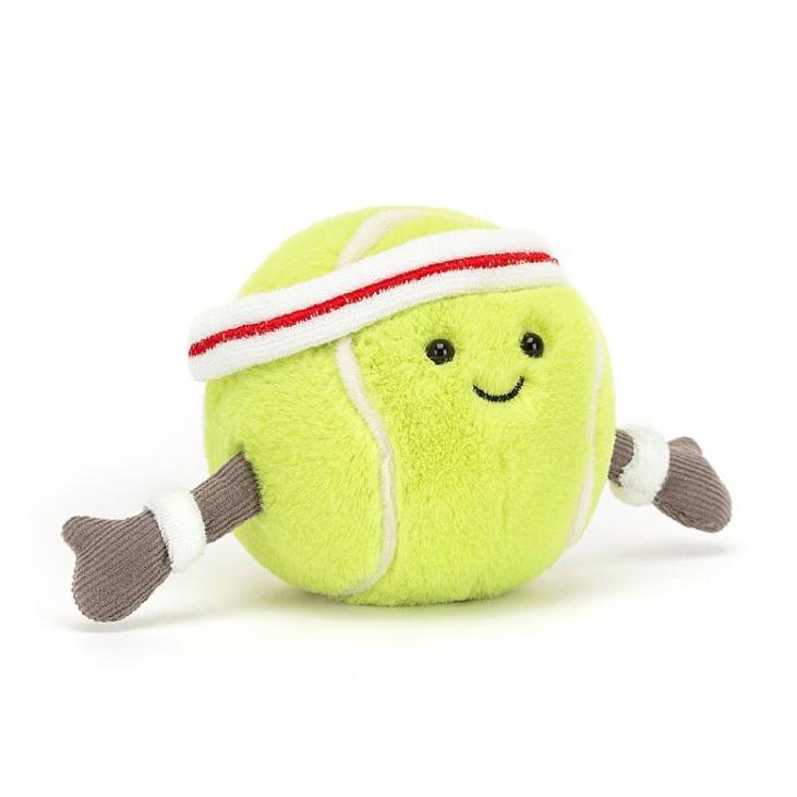 Peluche balle de tennis amusante • Jellycat