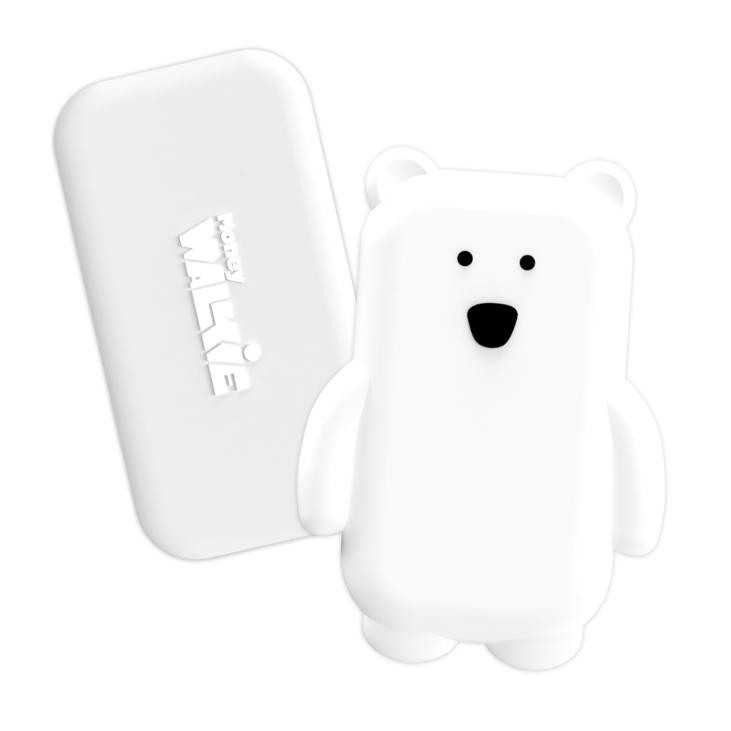 MONEY WALKIE COQUE OURS BLANC