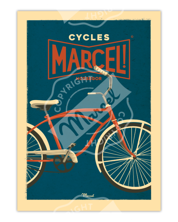 Affiche CYCLES MARCEL • Marcel Travel Posters