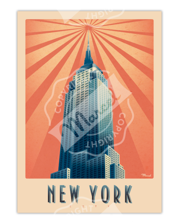 Affiche NEW YORK Empire State Building