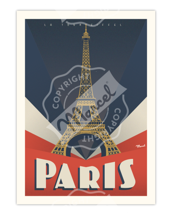 Affiche PARIS Tour Eiffel