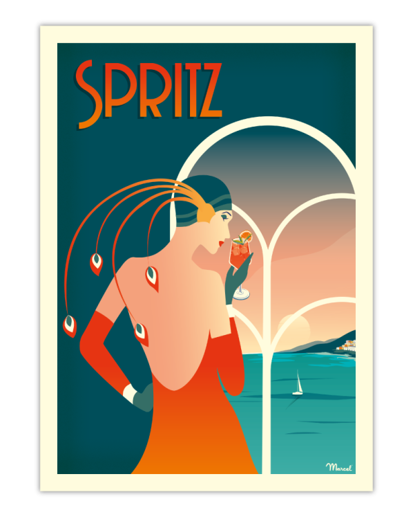 Affiche Spritz • Marcel travel posters