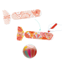 DIY 3 poissons volants gonflables à colorier Koinobori • Djeco