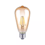 Ampoule LED  E27 ST64 ambrée 4 watts - 400 Lumen • Hoopzi