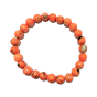 Bracelet enfant en pierre naturelle 6mm • As de FanFan AS DE FANFAN Bracelet pierre : Howlite coquillage orange
