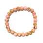 Bracelet enfant en pierre naturelle 6mm • As de FanFan AS DE FANFAN Bracelet pierre : Howlite coquillage rose pâle