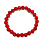 Bracelet enfant en pierre naturelle 6mm • As de FanFan AS DE FANFAN Bracelet pierre : Howlite coquillage rouge